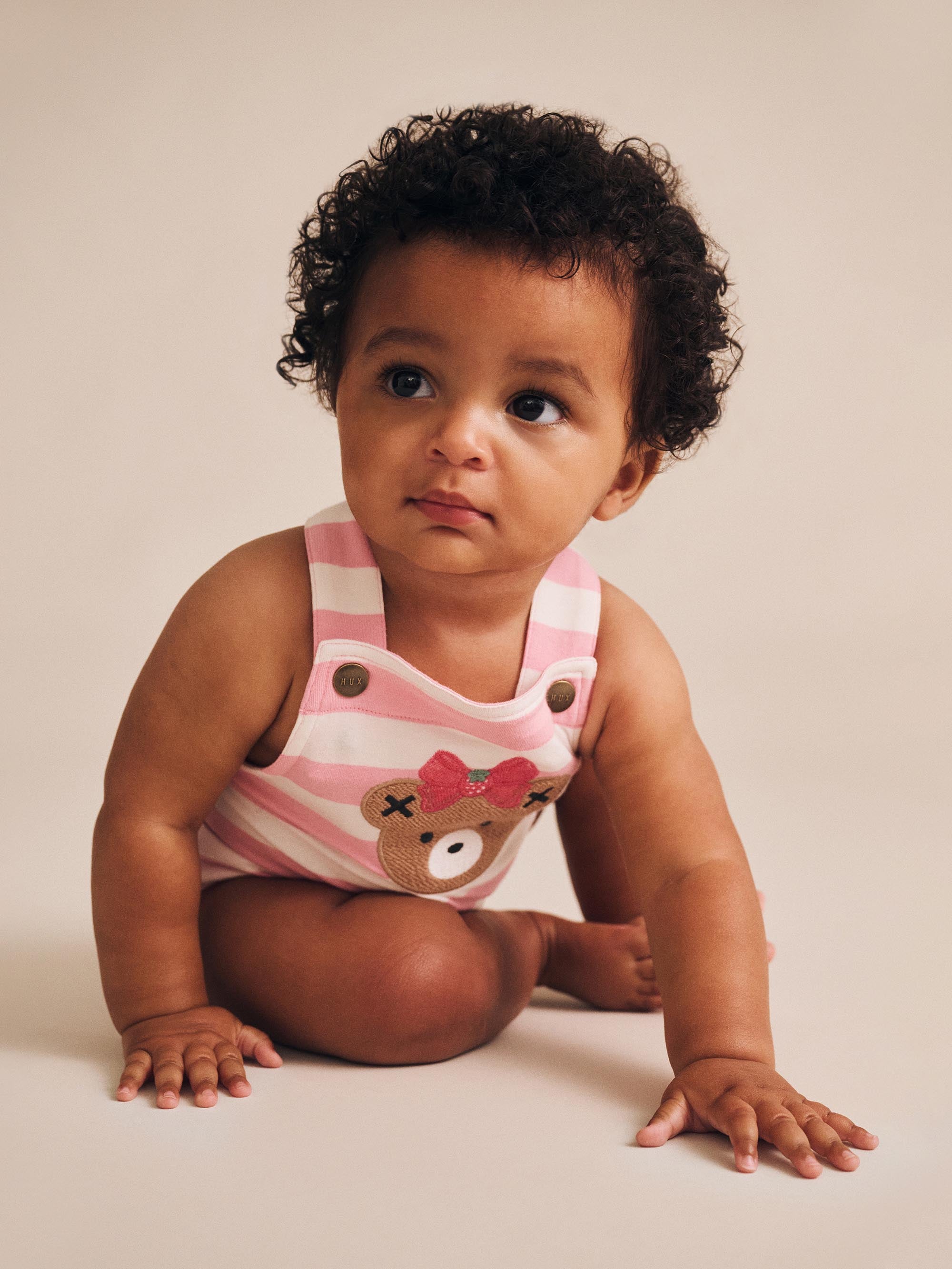 Huxbaby Strawberry Stripe Playsuit