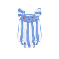 Seaside Cherry Stripe Playsuit