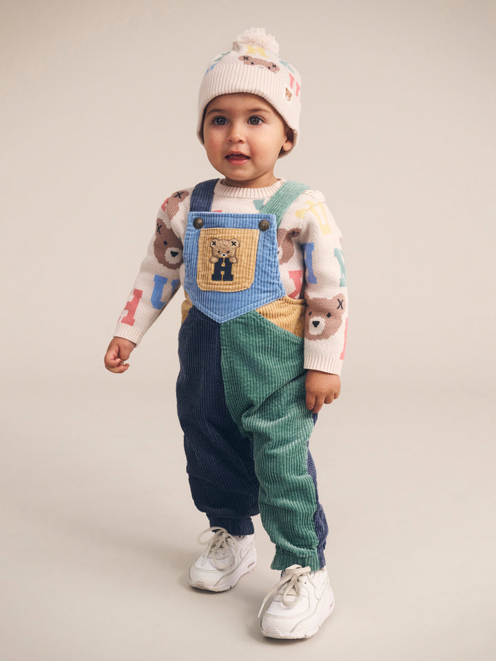 Huxbaby Midnight Colour Block Overalls
