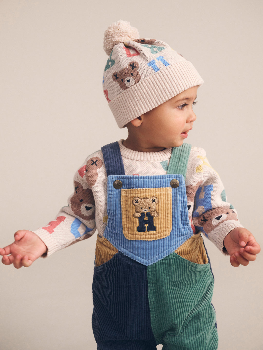 Huxbaby Midnight Colour Block Overalls