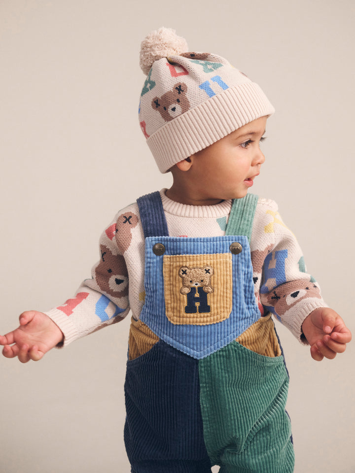 Huxbaby Midnight Colour Block Overalls