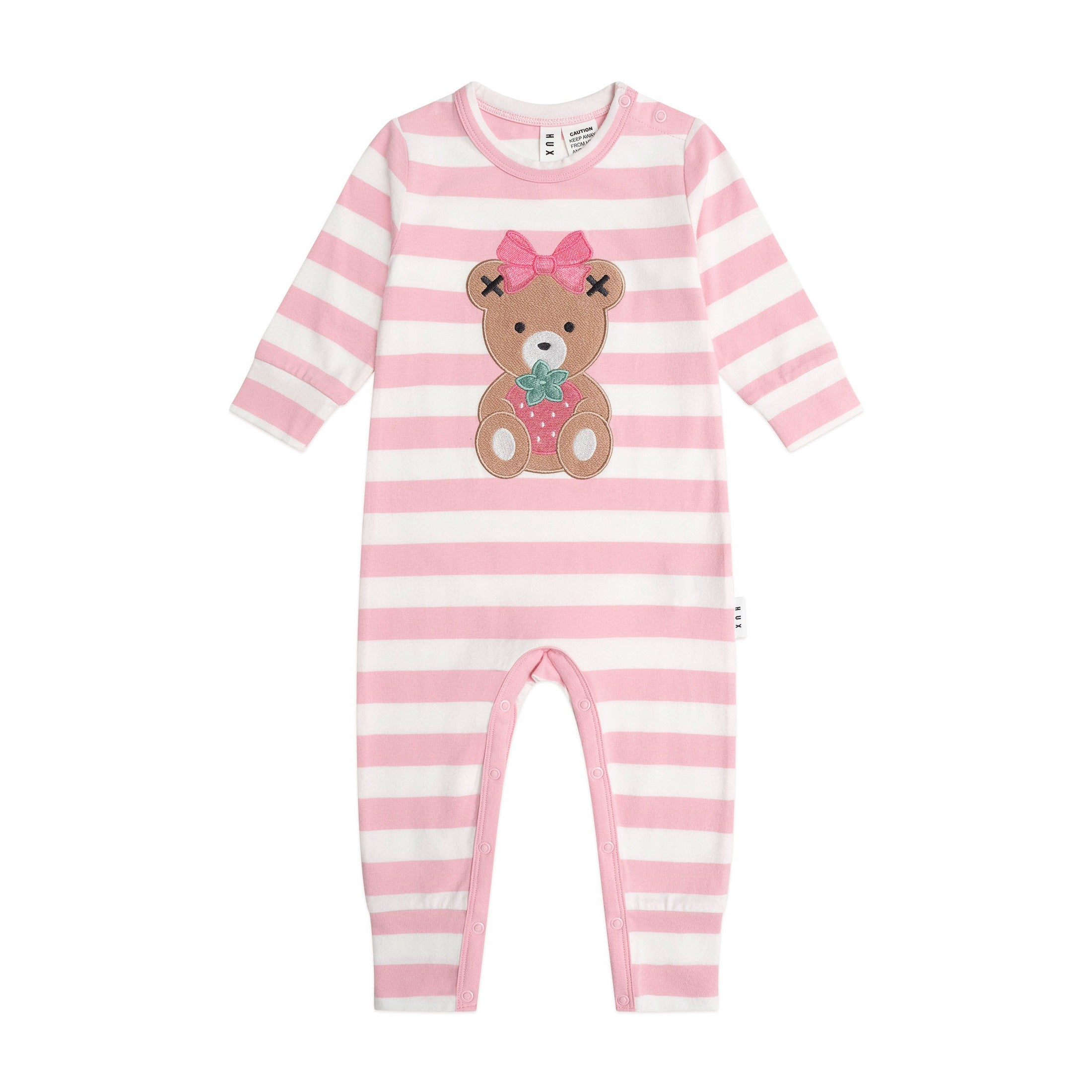 Huxbaby Strawberry Stripe Romper