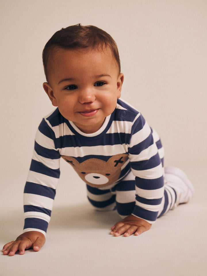 Huxbaby Stripe Huxbear Romper