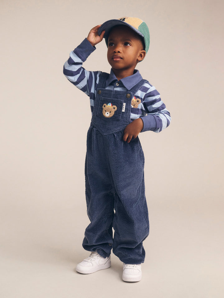 Huxbaby Midnight Cord Overalls