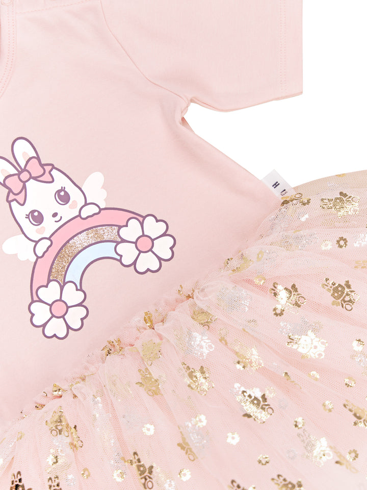 Huxbaby Fairy Bunny Ballet Onesie - Pink Pearl