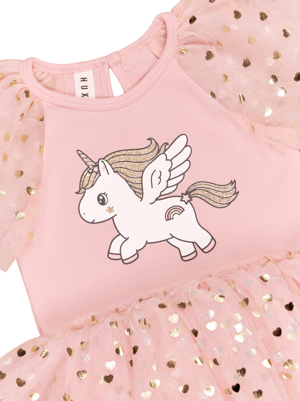 Glitter Unicorn Ballet Onesie - Rosebud