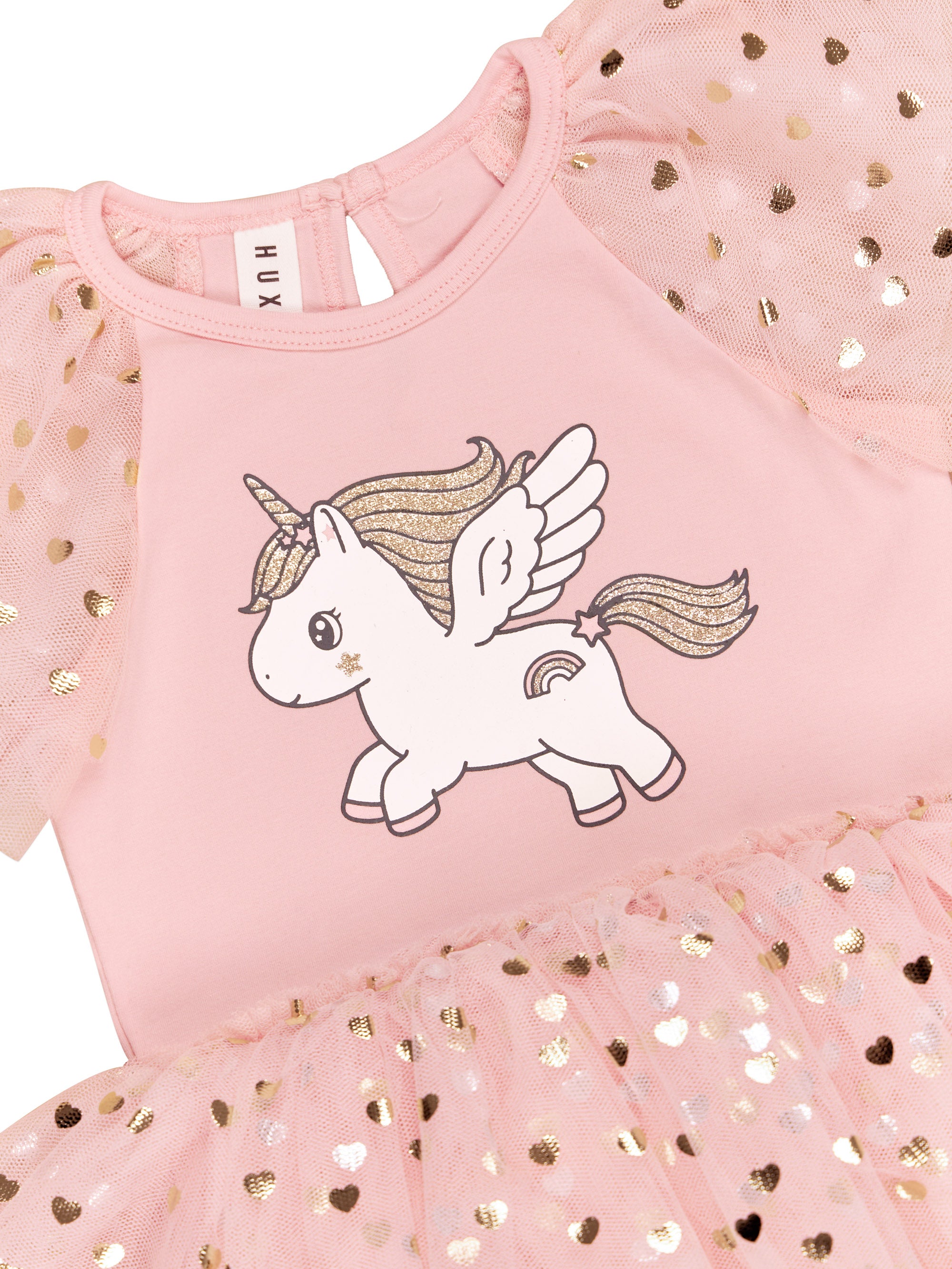 Glitter Unicorn Ballet Onesie - Rosebud
