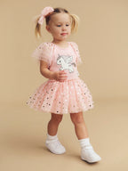 Glitter Unicorn Ballet Onesie - Rosebud