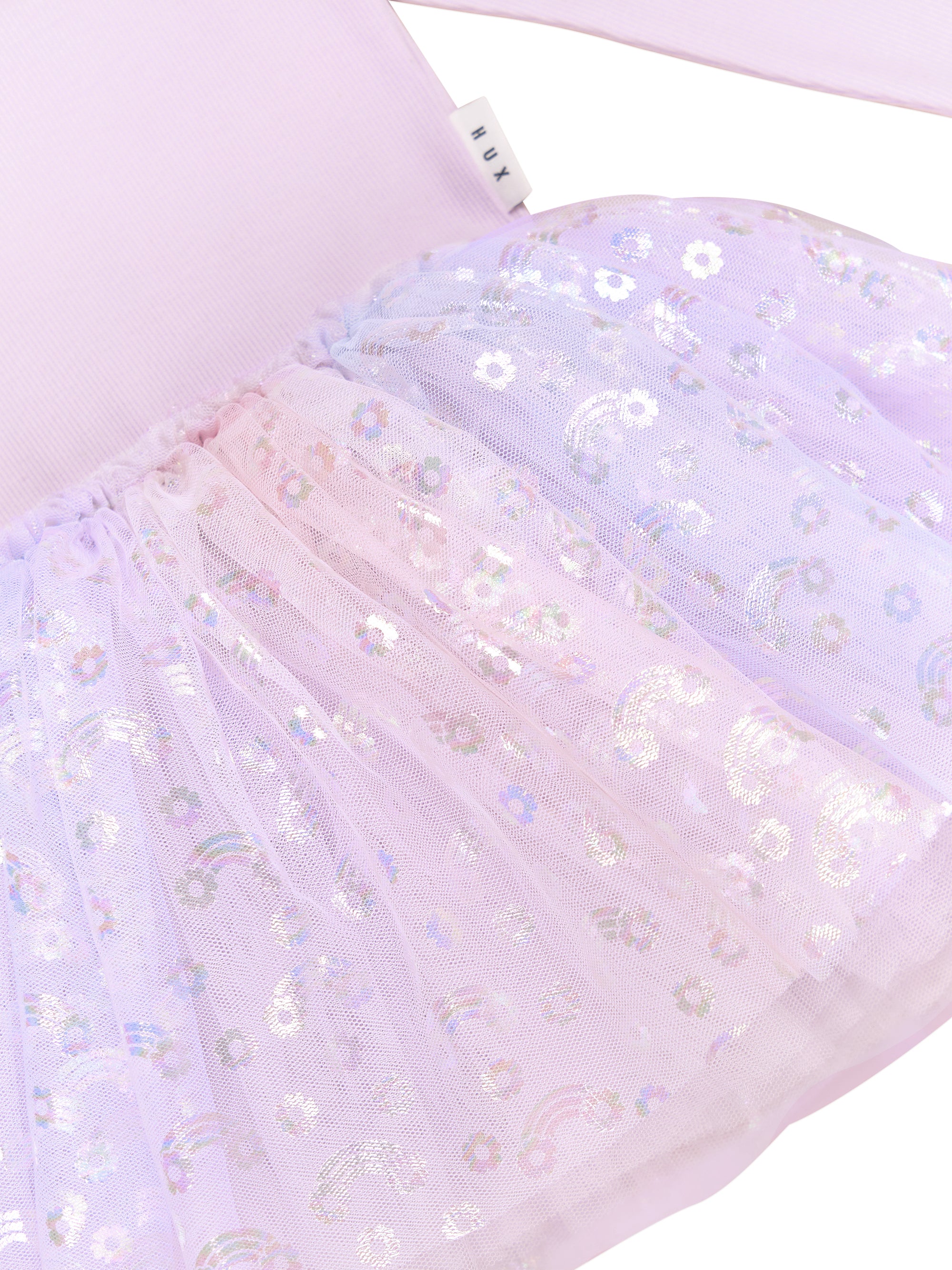 Rainbow Rib Ballet Onesie - Bright Orchid
