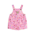 Huxbaby Pink Fruit Emoji Short Overalls