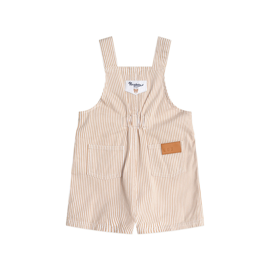 Huxbaby Sandbox Stripe Short Overalls