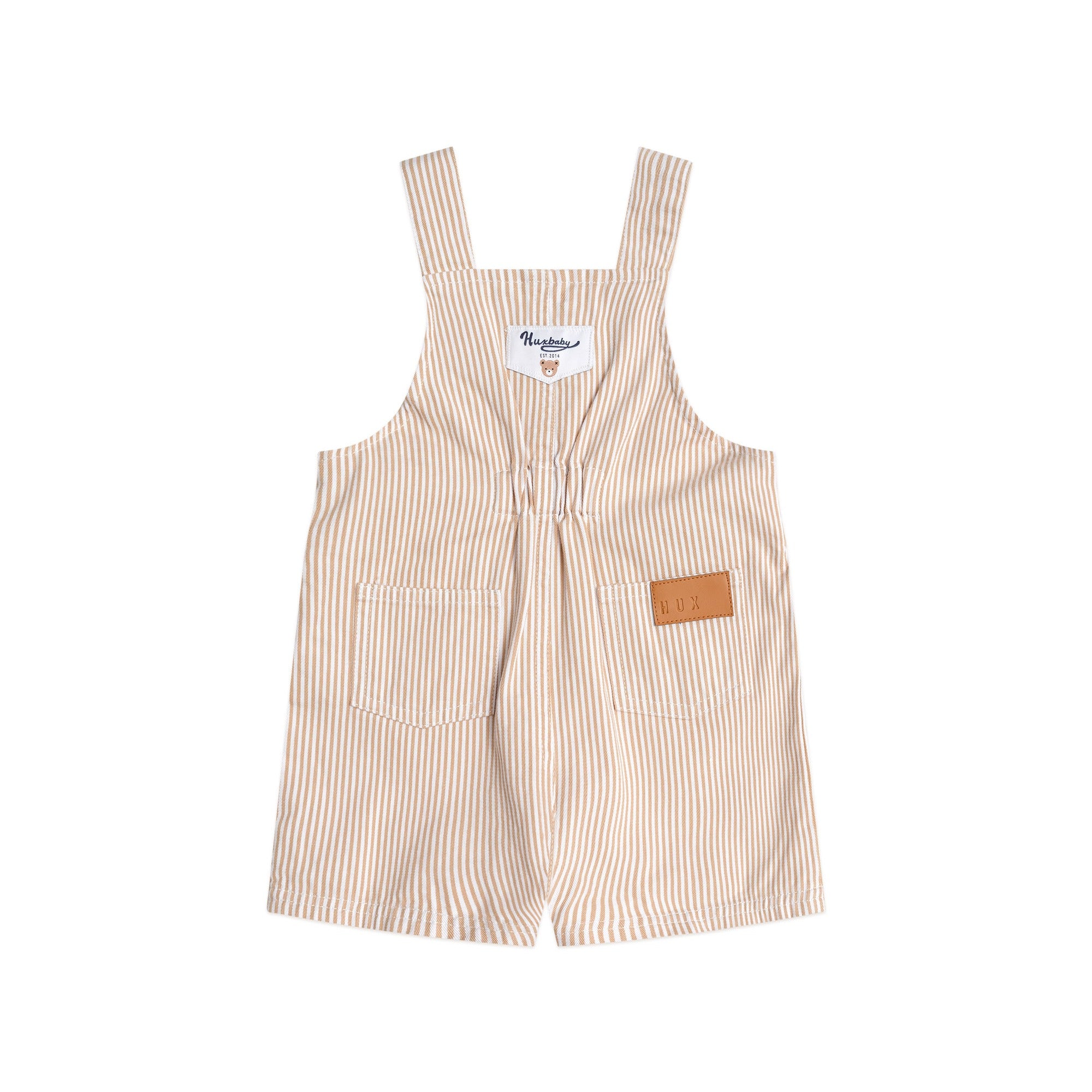 Huxbaby Sandbox Stripe Short Overalls