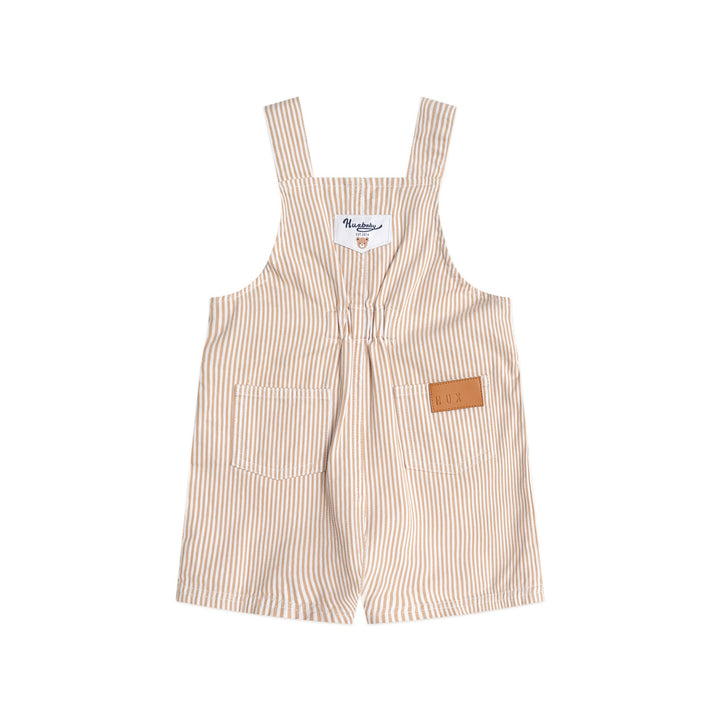 Huxbaby Sandbox Stripe Short Overalls