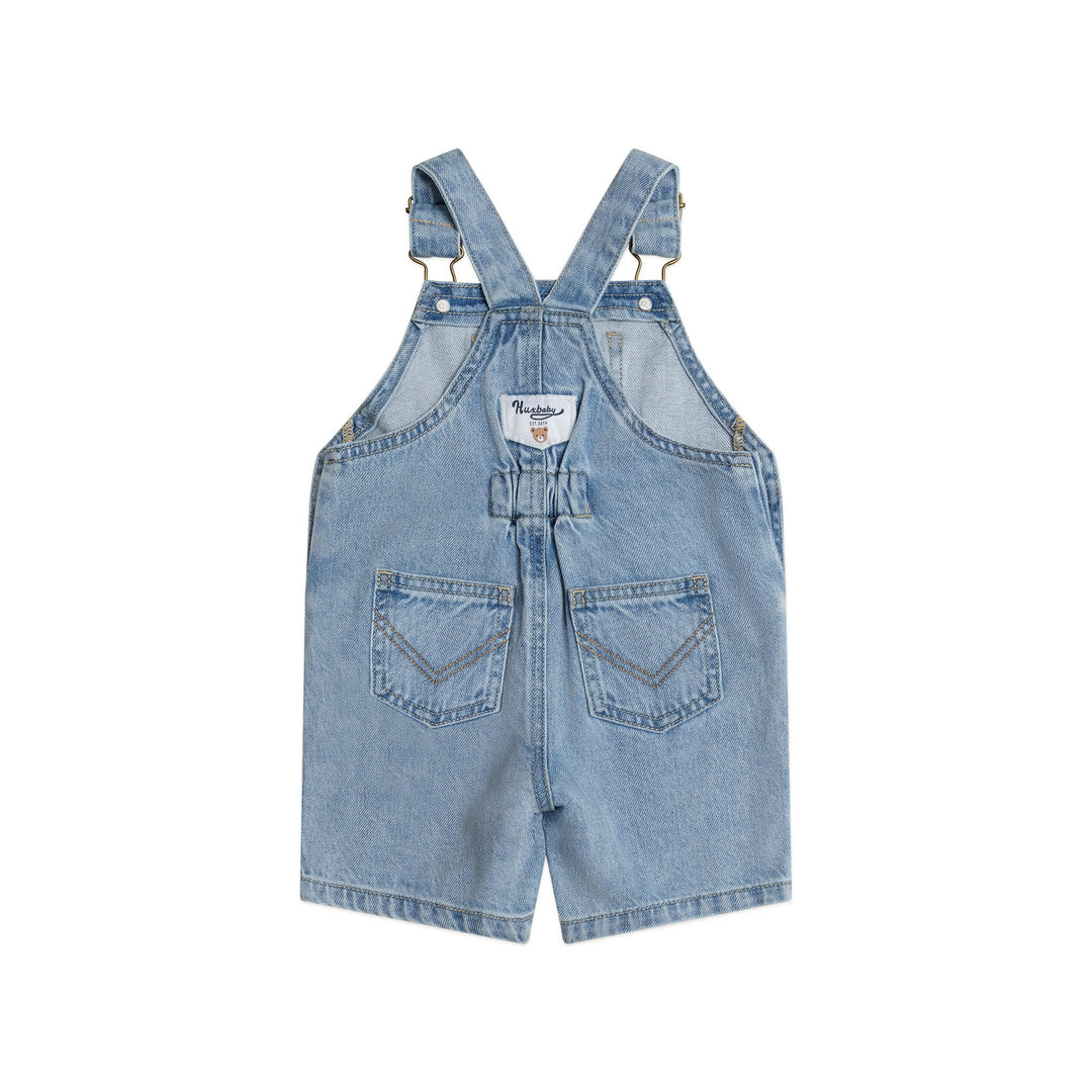 Huxbaby Dreamy Denim Short Overalls