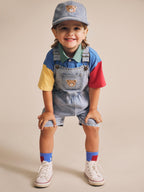 Dreamy Denim Short Overalls