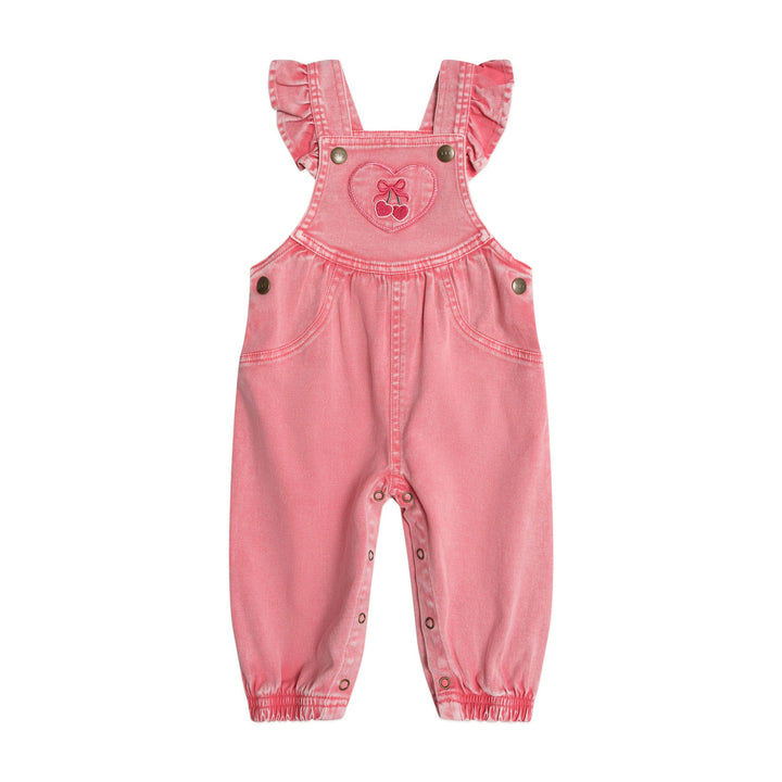 Huxbaby Cherry Heart Vintage Overalls