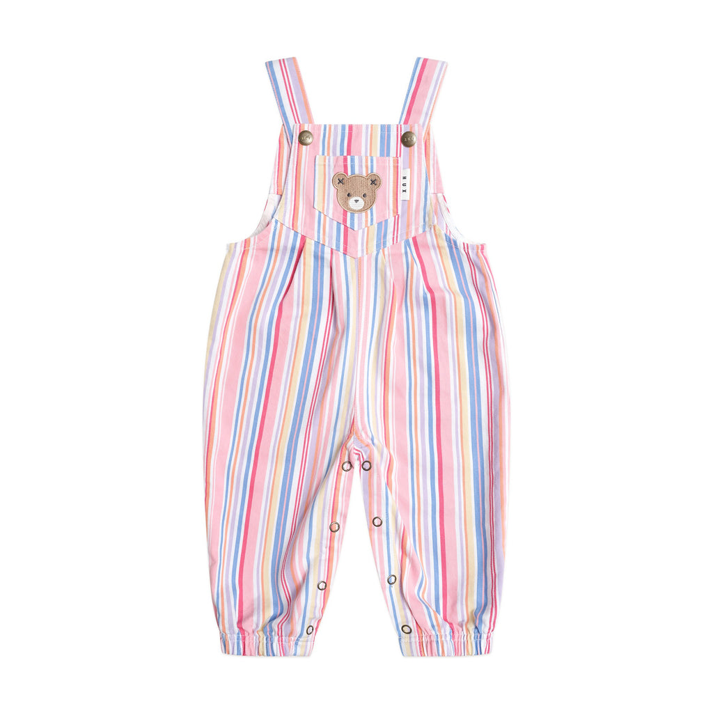 Huxbaby Pastel Stripe Overalls