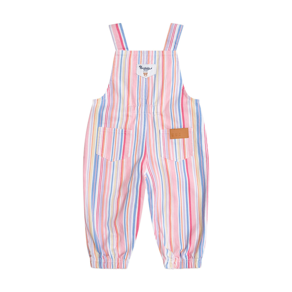 Huxbaby Pastel Stripe Overalls
