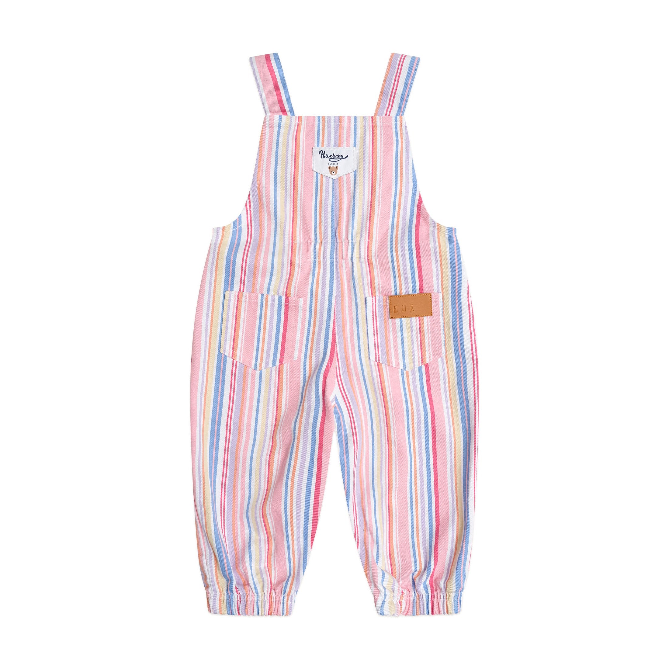 Huxbaby Pastel Stripe Overalls