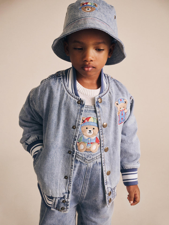 Huxbaby Dreamy Denim Huxbear Overalls