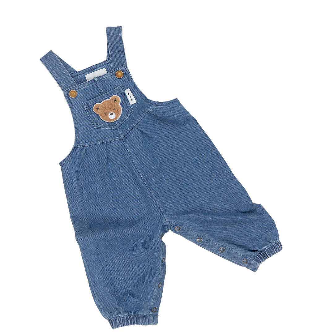 Huxbaby Huxbear Knit Denim Overalls