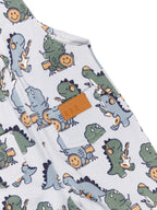 Dino Band Overall - Slate
