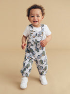 Dino Band Overall - Slate