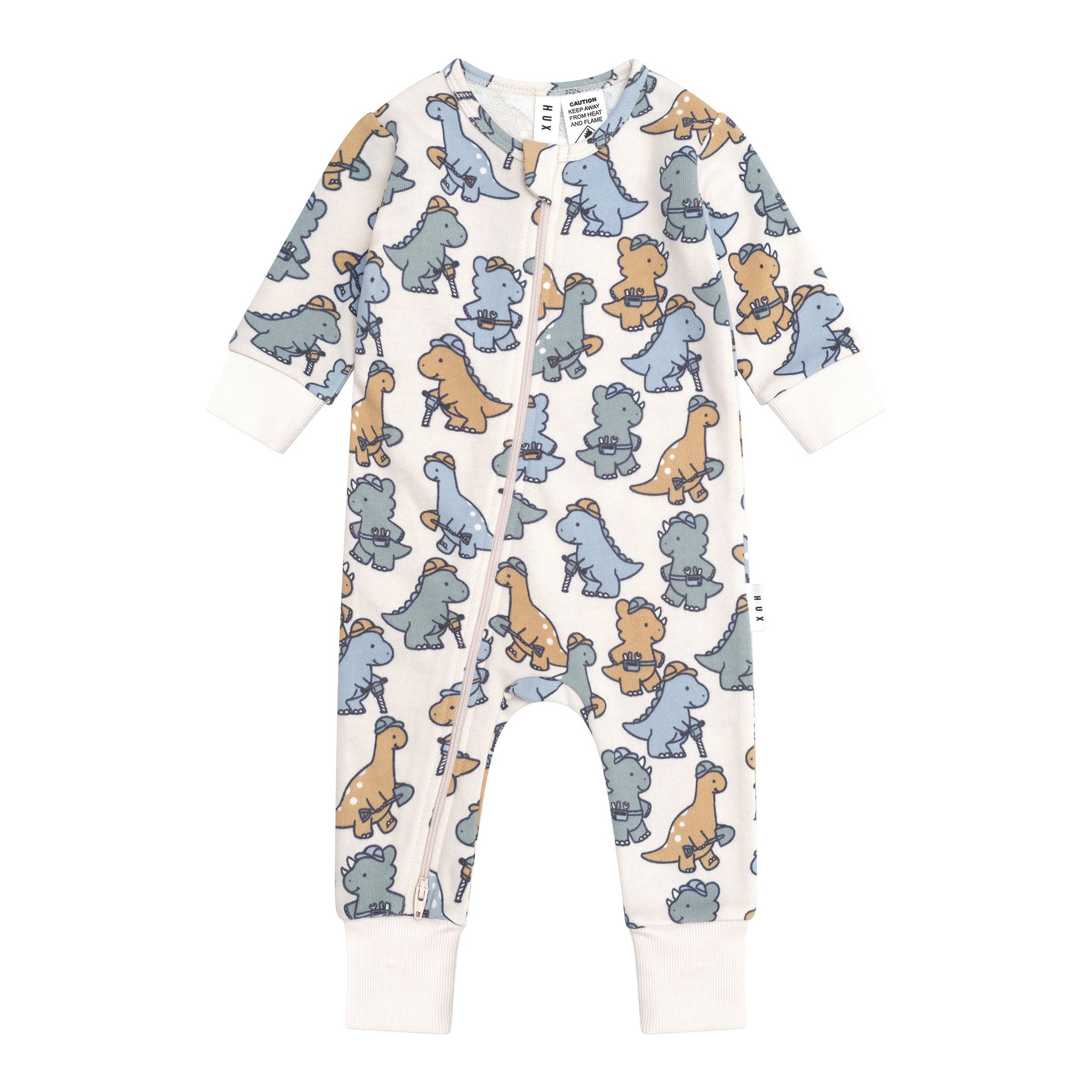 Construction Dinos Romper - Multi