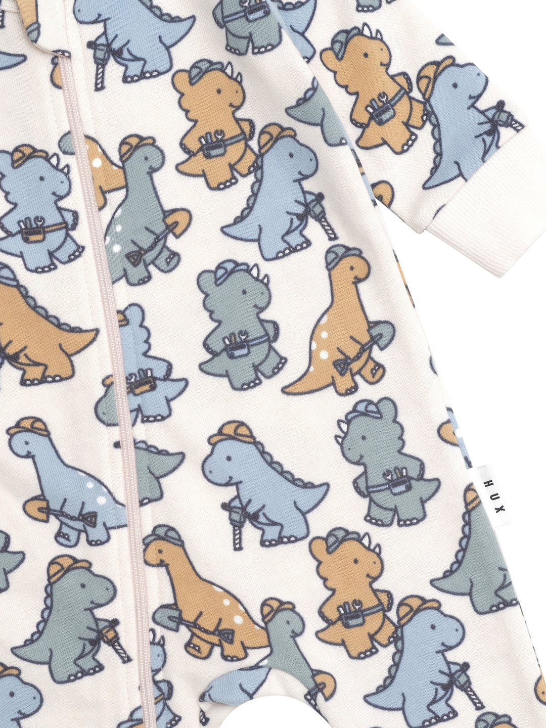 Huxbaby Construction Dinos Romper - Multi