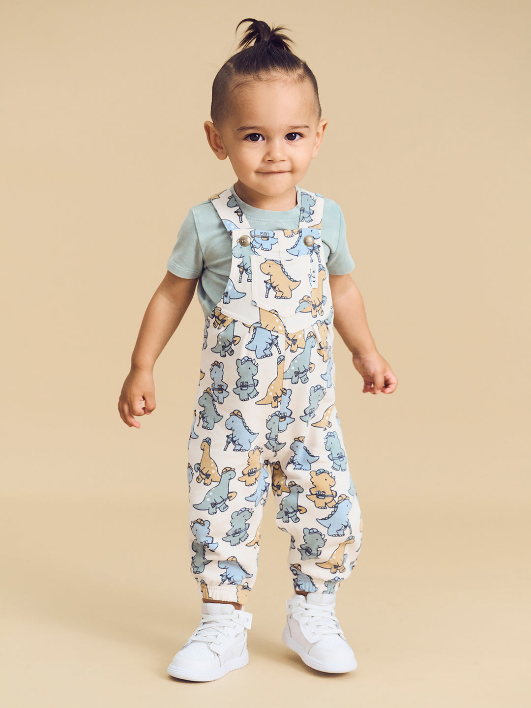 Huxbaby Construction Dinos Overall - Multi