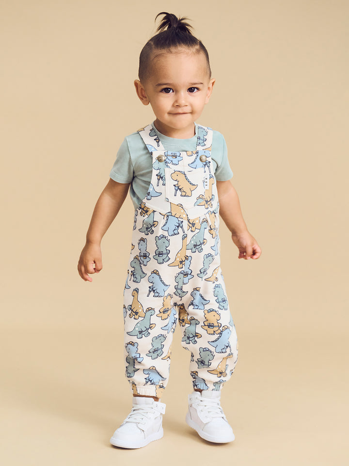 Huxbaby Construction Dinos Overall - Multi