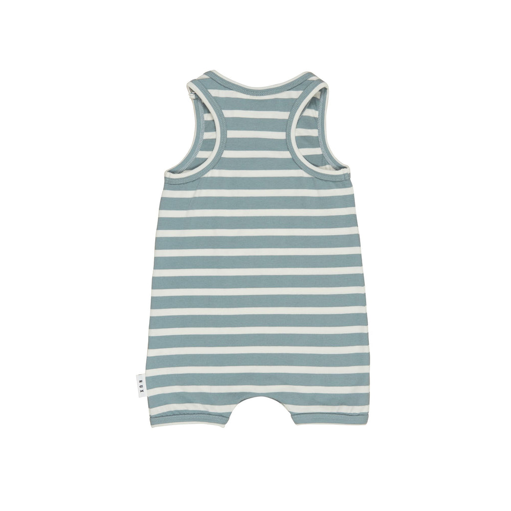 Huxbaby Dino Stripe Sleeveless Romper