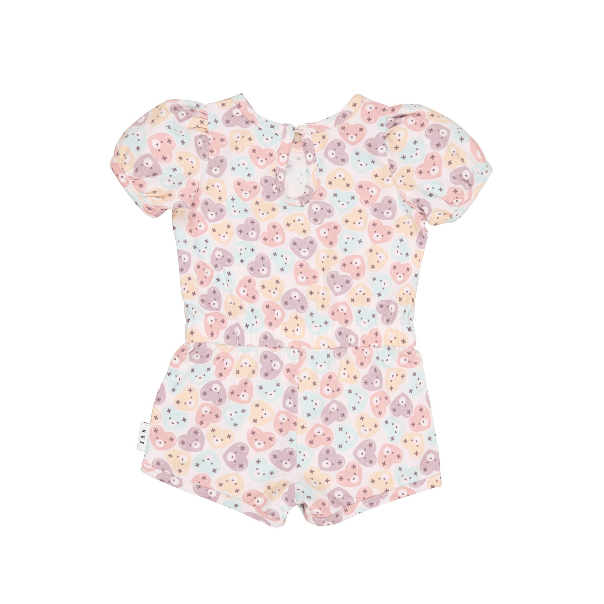 Huxbaby Heart Bear Playsuit
