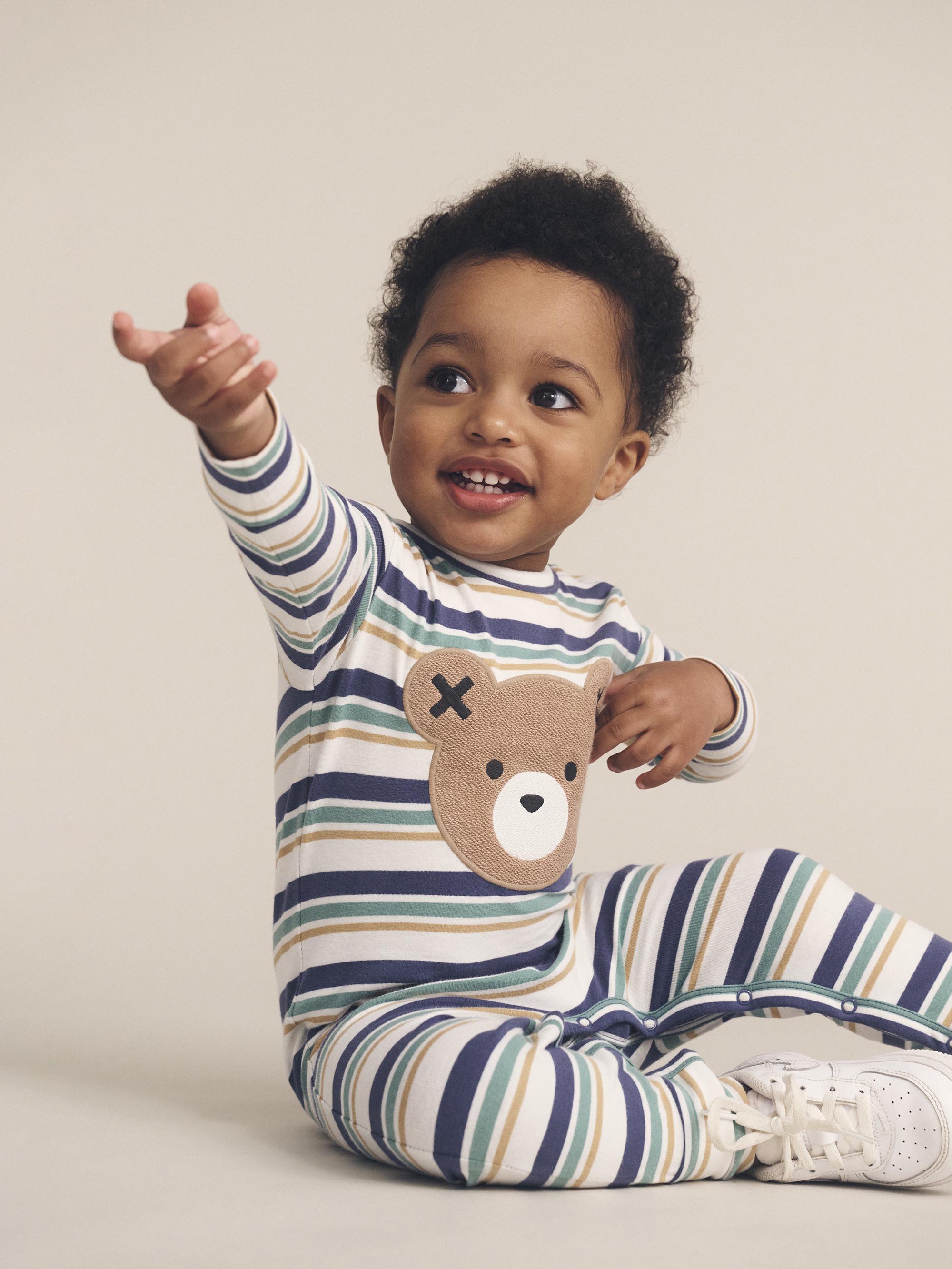 Huxbaby Multi Stripe Hux Romper
