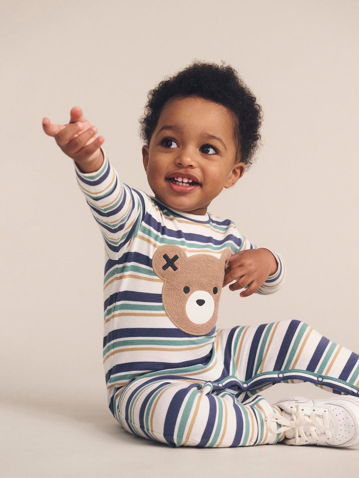 Huxbaby Multi Stripe Hux Romper