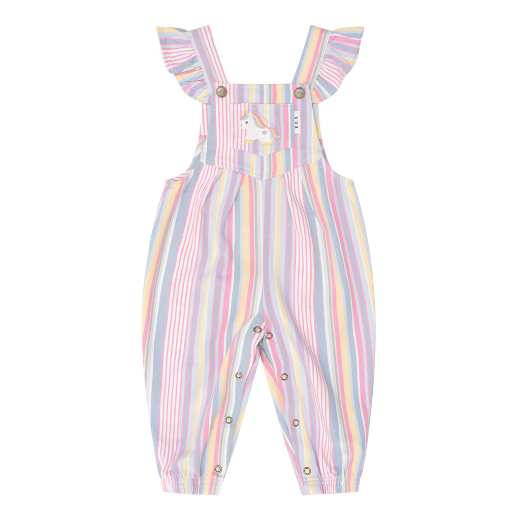 Huxbaby Overall - Rainbow Stripe