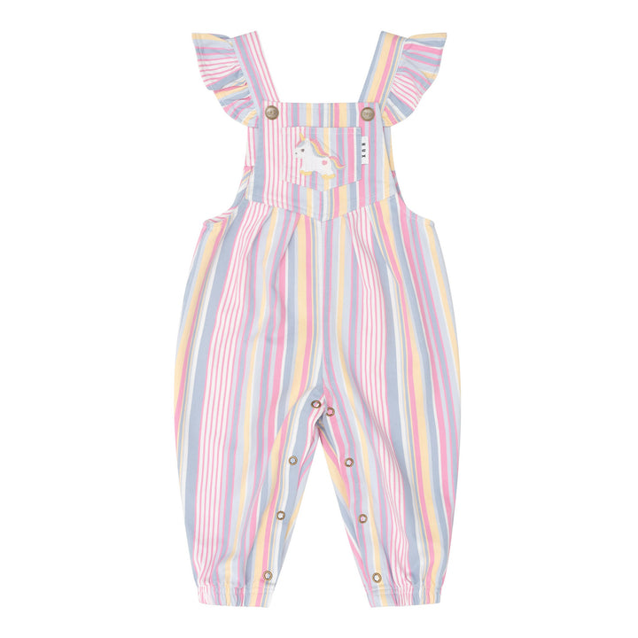 Huxbaby Overall - Rainbow Stripe