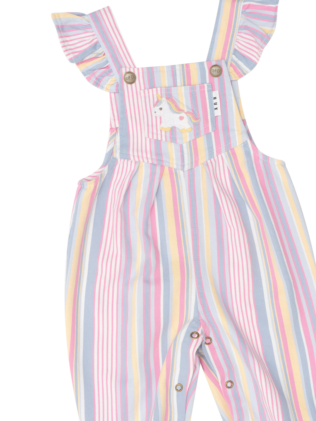 Huxbaby Overall - Rainbow Stripe