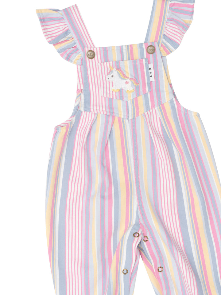 Huxbaby Overall - Rainbow Stripe