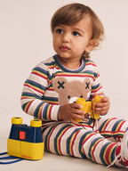 Vintage Stripe Huxbear Romper