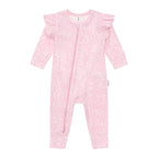 Daisy Seashell Frill Romper - Lilac Mist