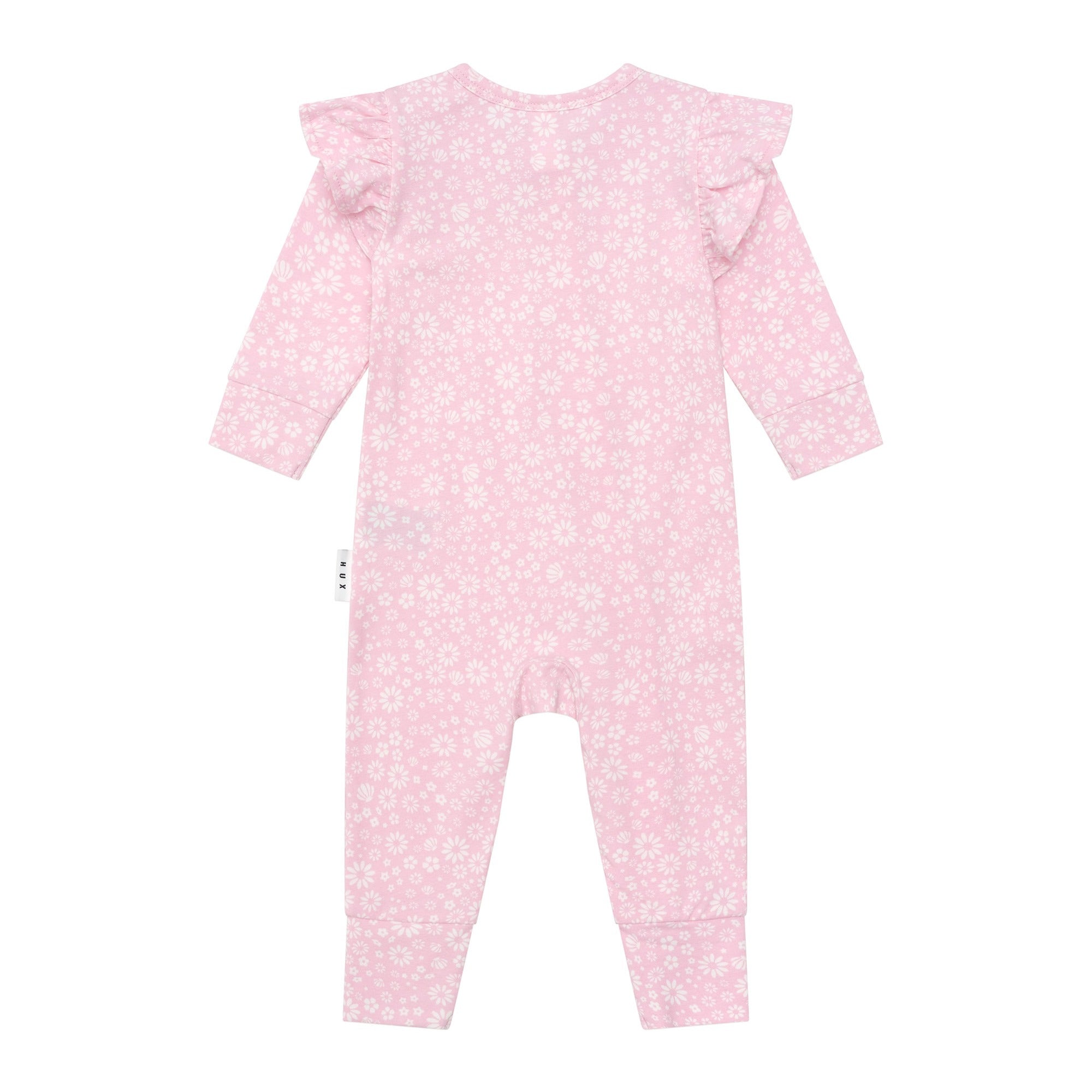 Daisy Seashell Frill Romper - Lilac Mist