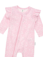 Daisy Seashell Frill Romper - Lilac Mist