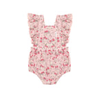 Vintage Strawberry Frill Playsuit Blush - Blush
