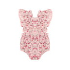 Vintage Strawberry Frill Playsuit Blush - Blush