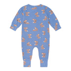 Vintage Blue Bunny Zip Romper