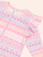 Huxbaby Emoji Rainbow Frill Romper