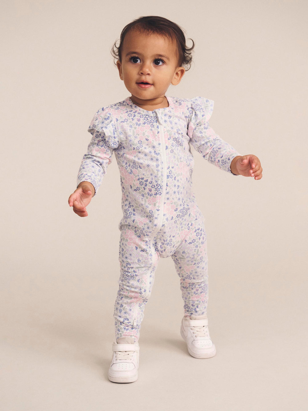 Huxbaby Flower Garden Frill Romper