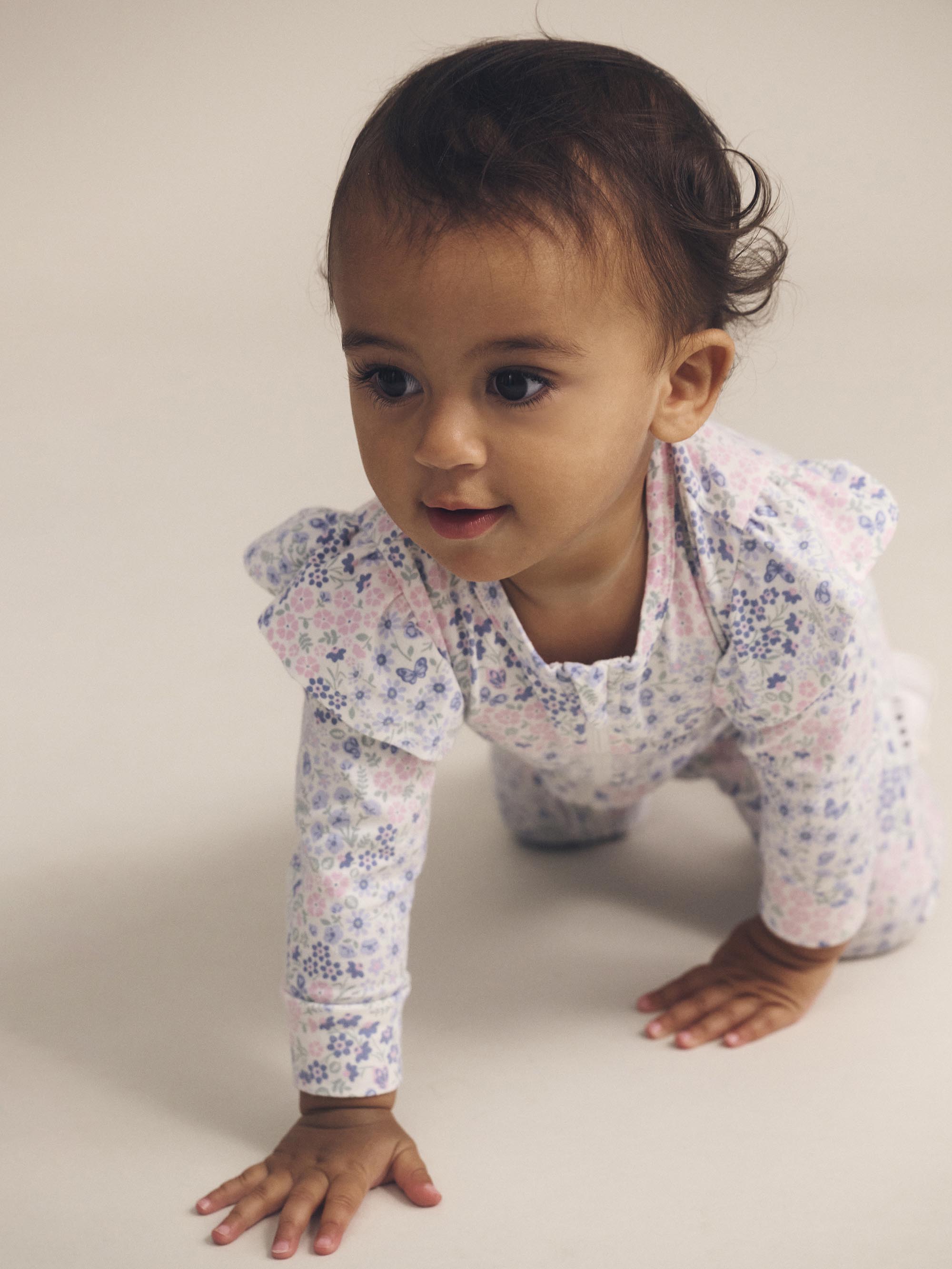 Huxbaby Flower Garden Frill Romper