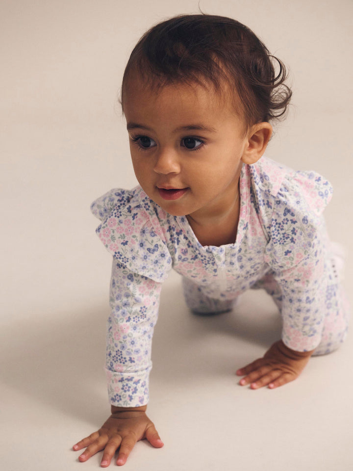 Huxbaby Flower Garden Frill Romper